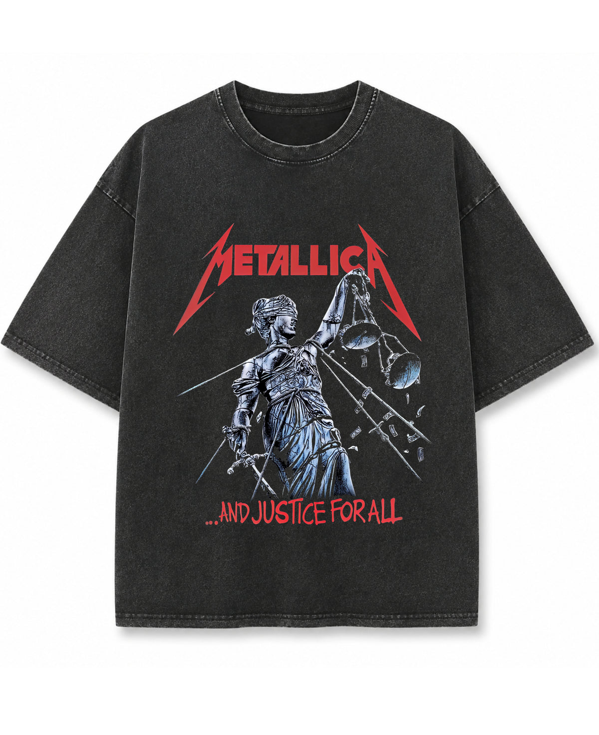 Vintage Fade Wash Oversized T-shirt Front Design