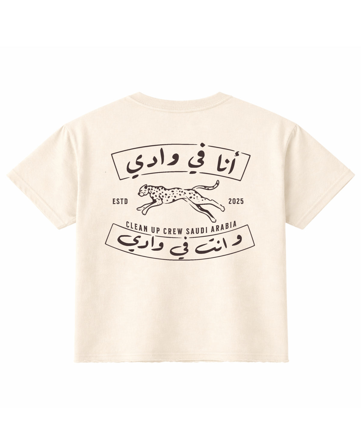 Off White Boxy Fit T-shirt Back Design