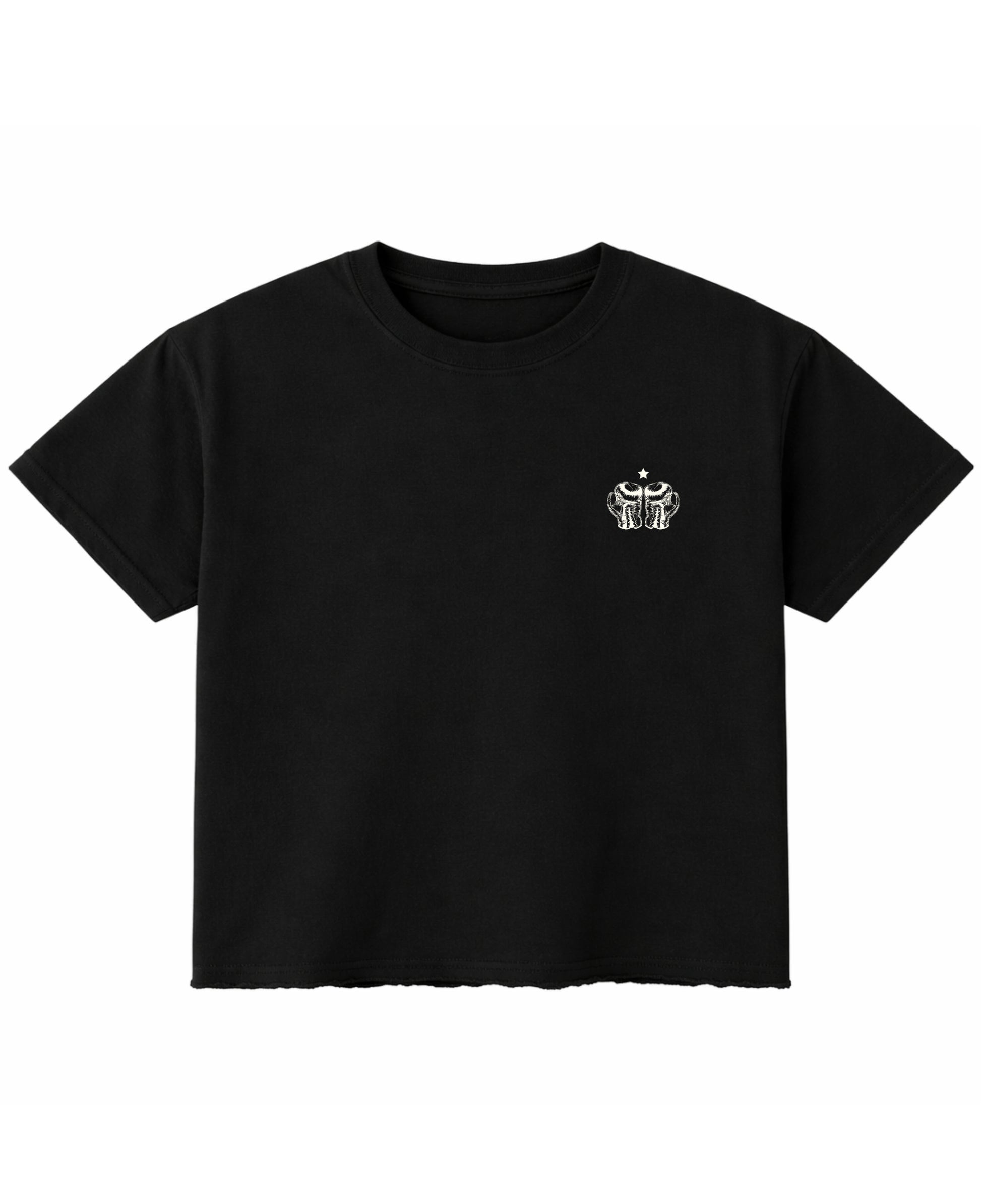 Black Boxy Fit T-shirt Front Design