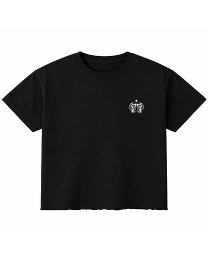 Black Boxy Fit T-shirt Front Design