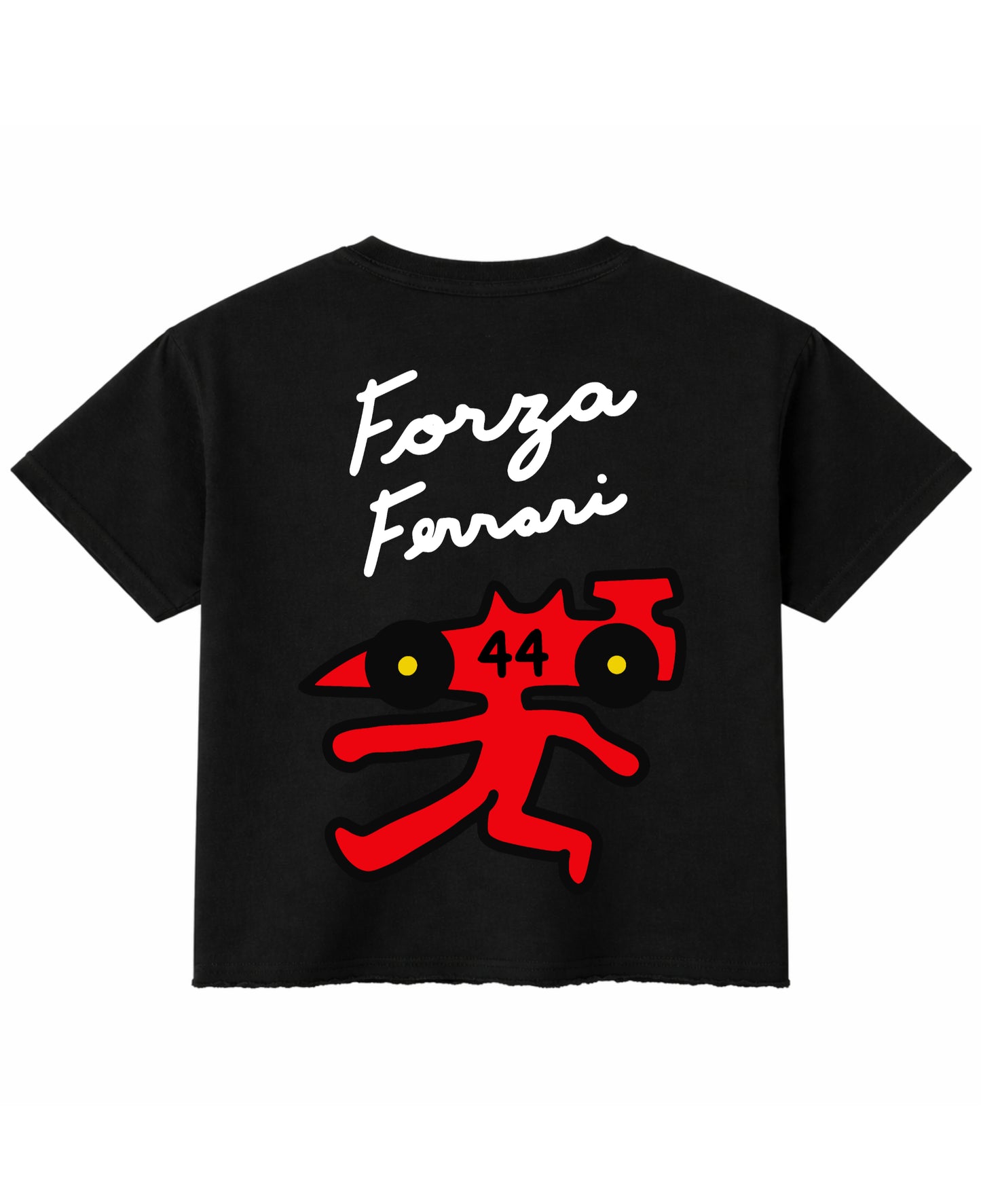 Black Boxy Fit T-shirt Back Design