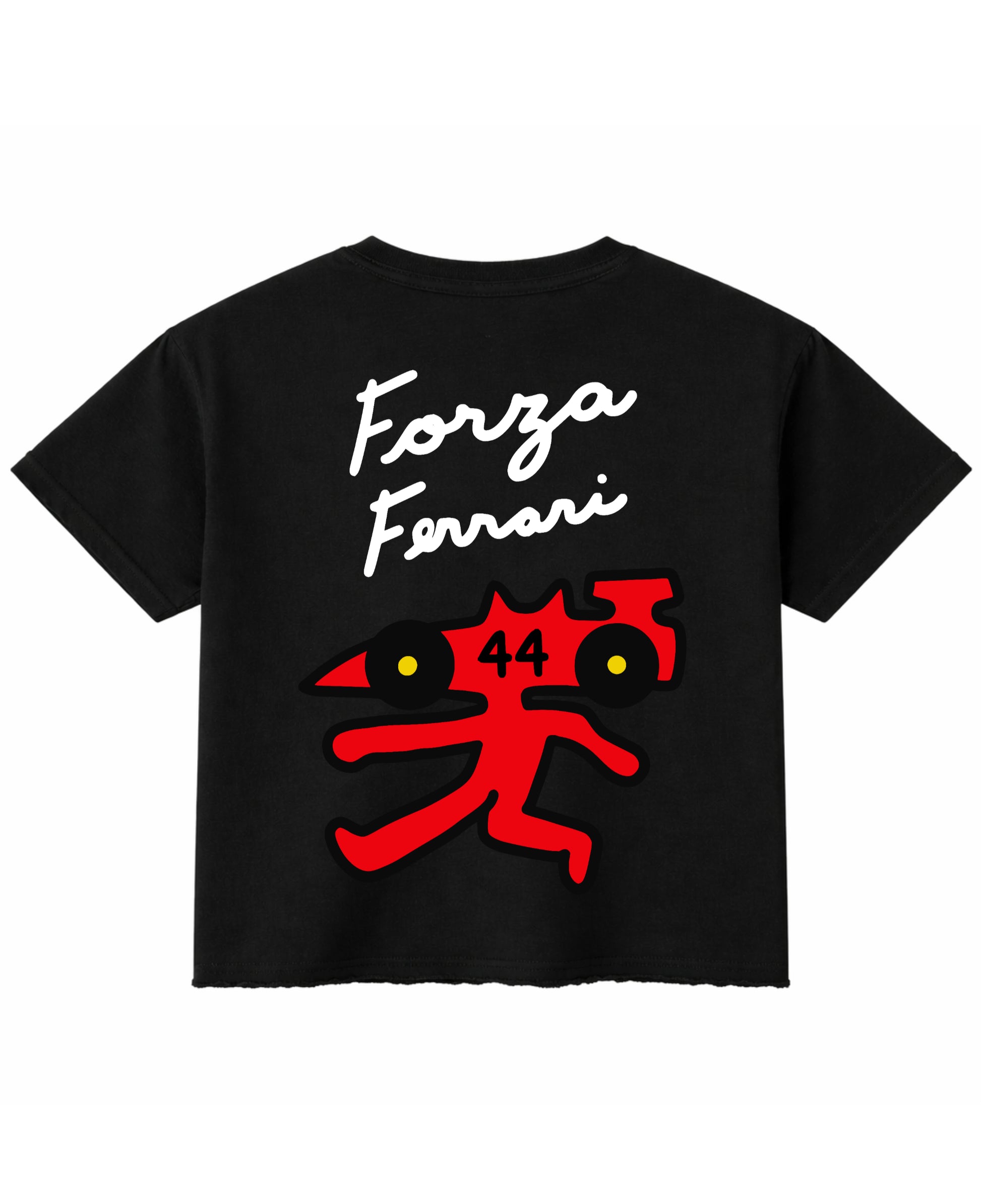 Black Boxy Fit T-shirt Back Design
