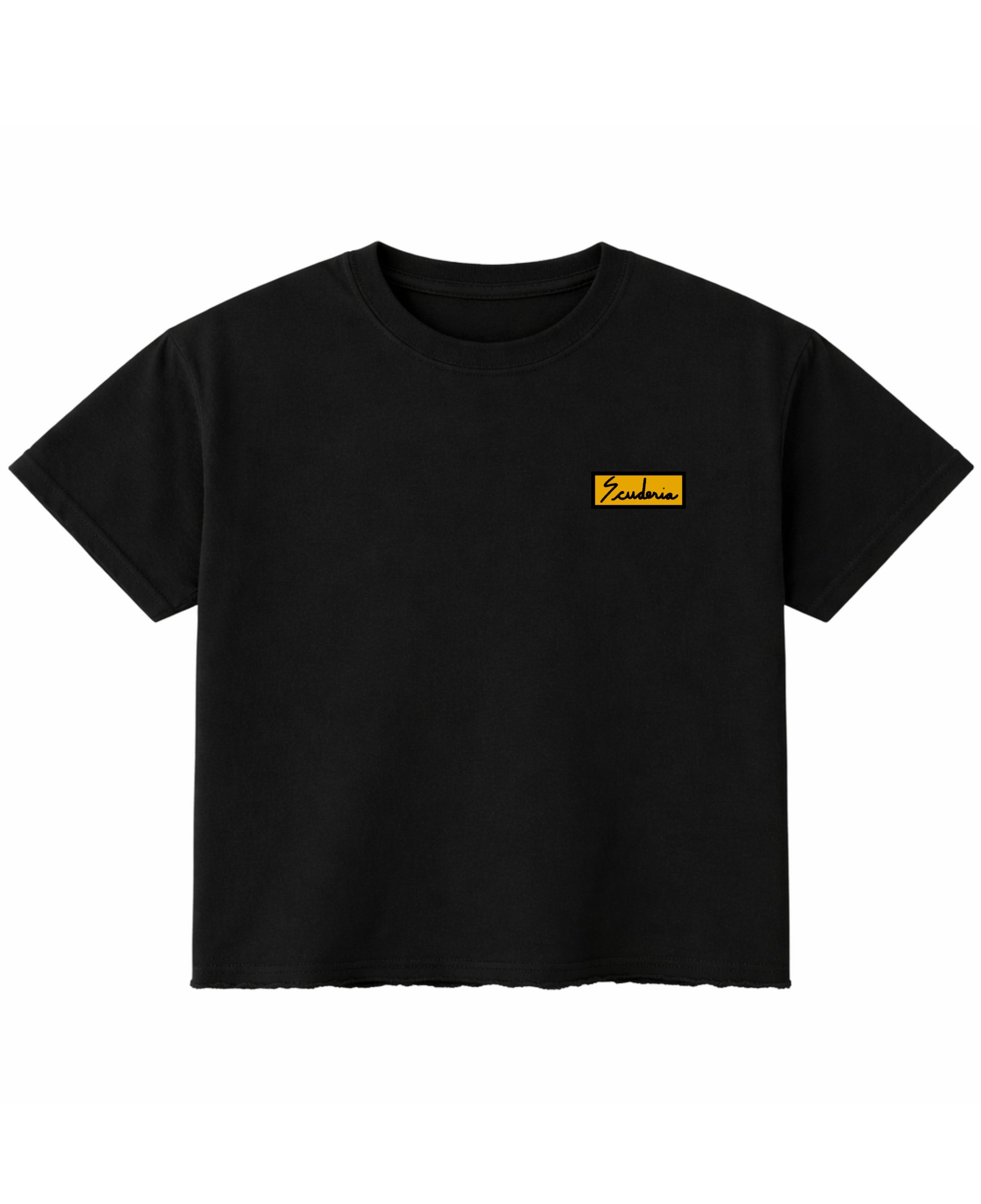 Black Boxy Fit T-shirt Front Design
