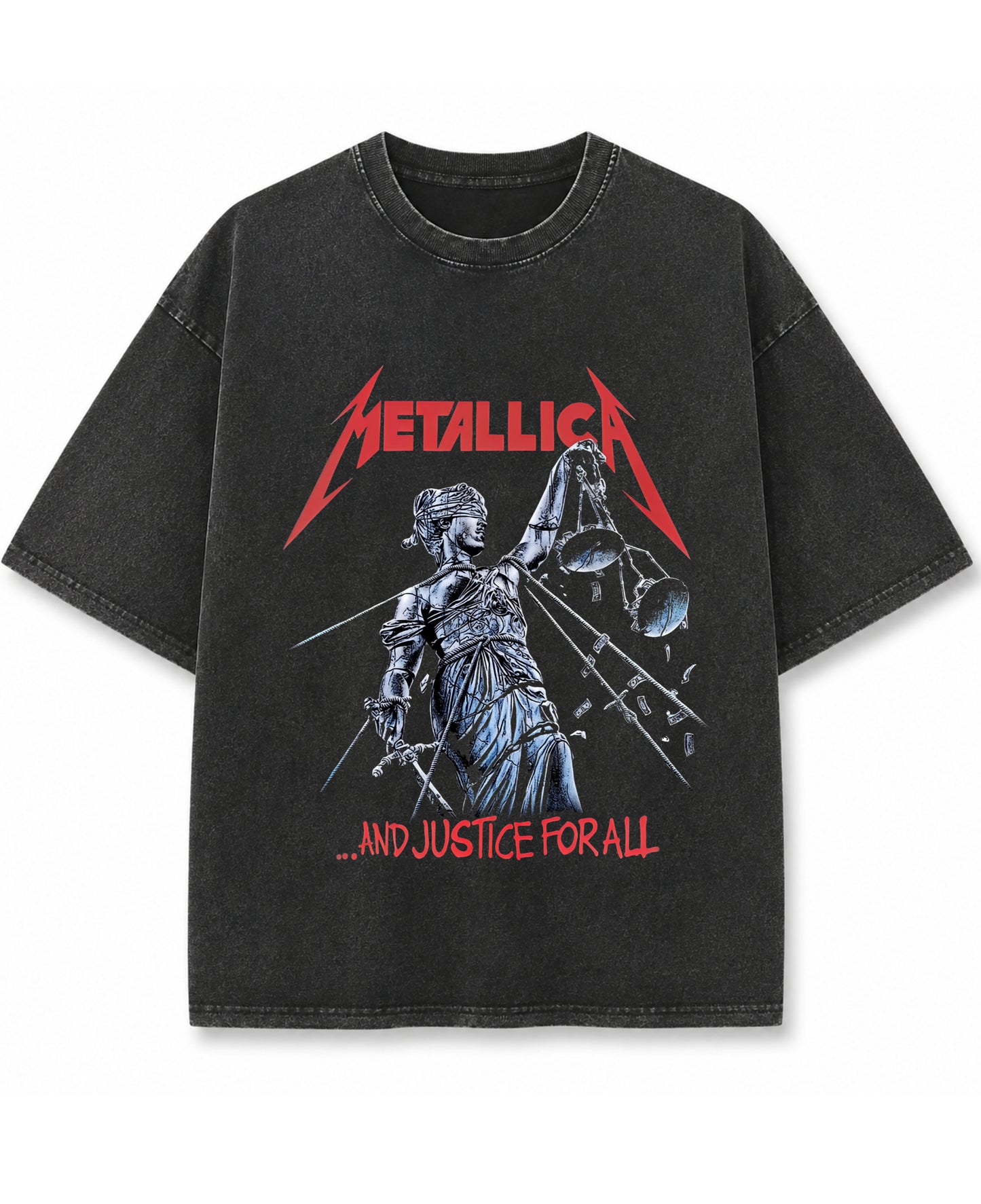 Vintage Fade Wash Oversized T-shirt Front Design