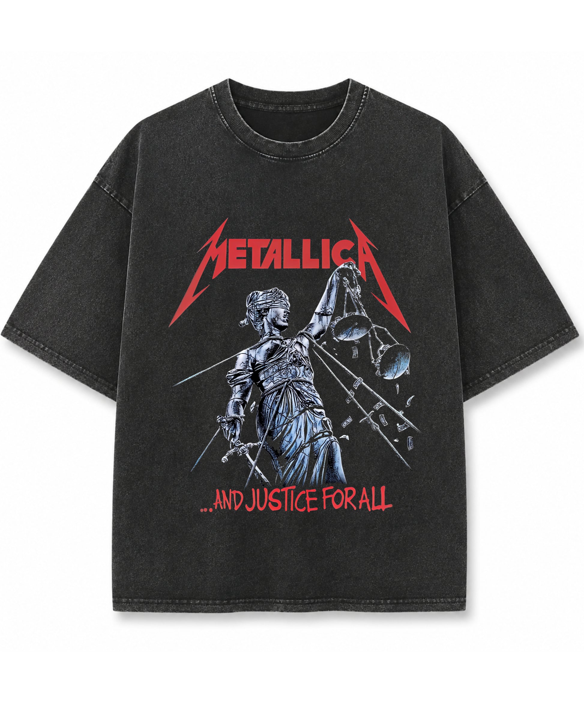 Vintage Fade Wash Oversized T-shirt Front Design