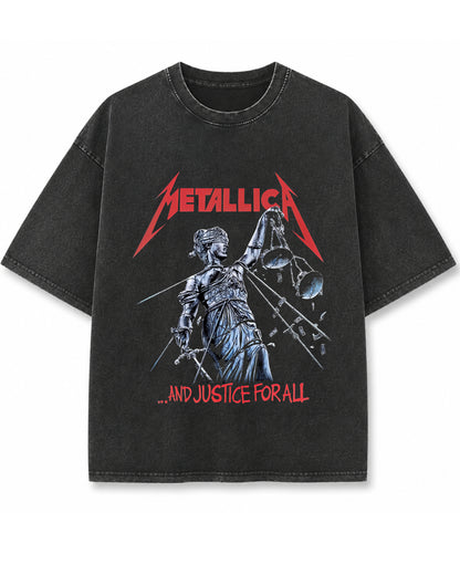 Vintage Fade Wash Oversized T-shirt Front Design