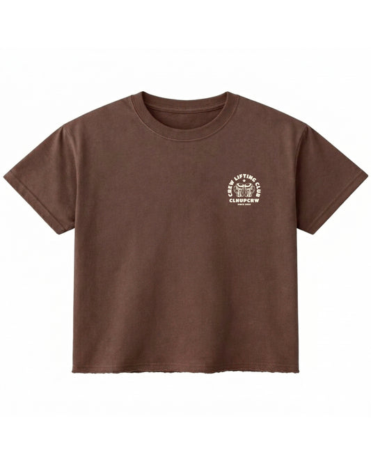 Brown Boxy Fit T-shirt Front Design