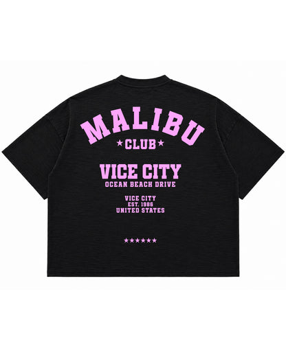 Graphite Boxy Slub tee Back Design