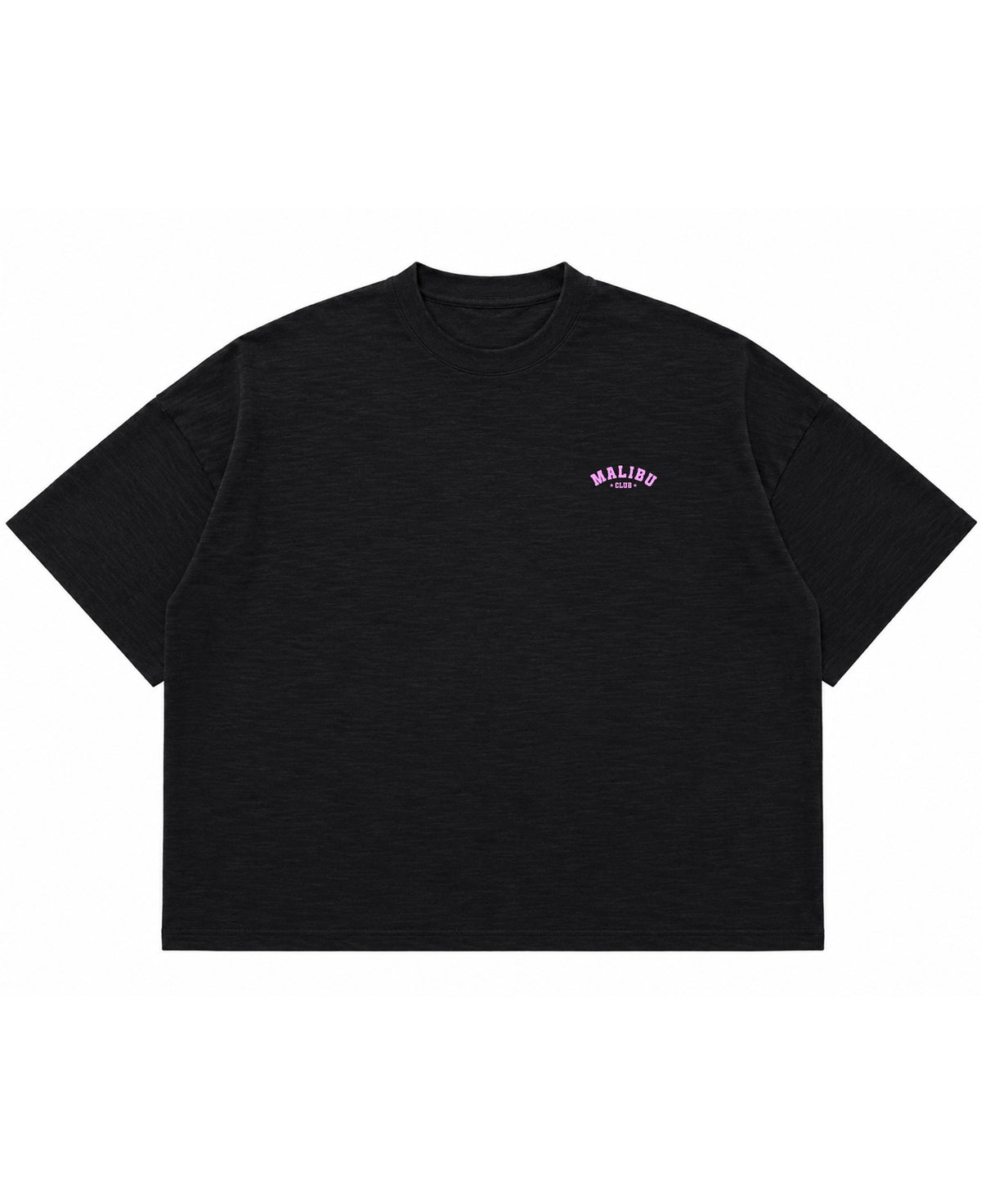 Graphite Boxy Slub tee Front Design