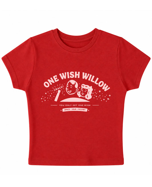 Red Baby Tee Front Design