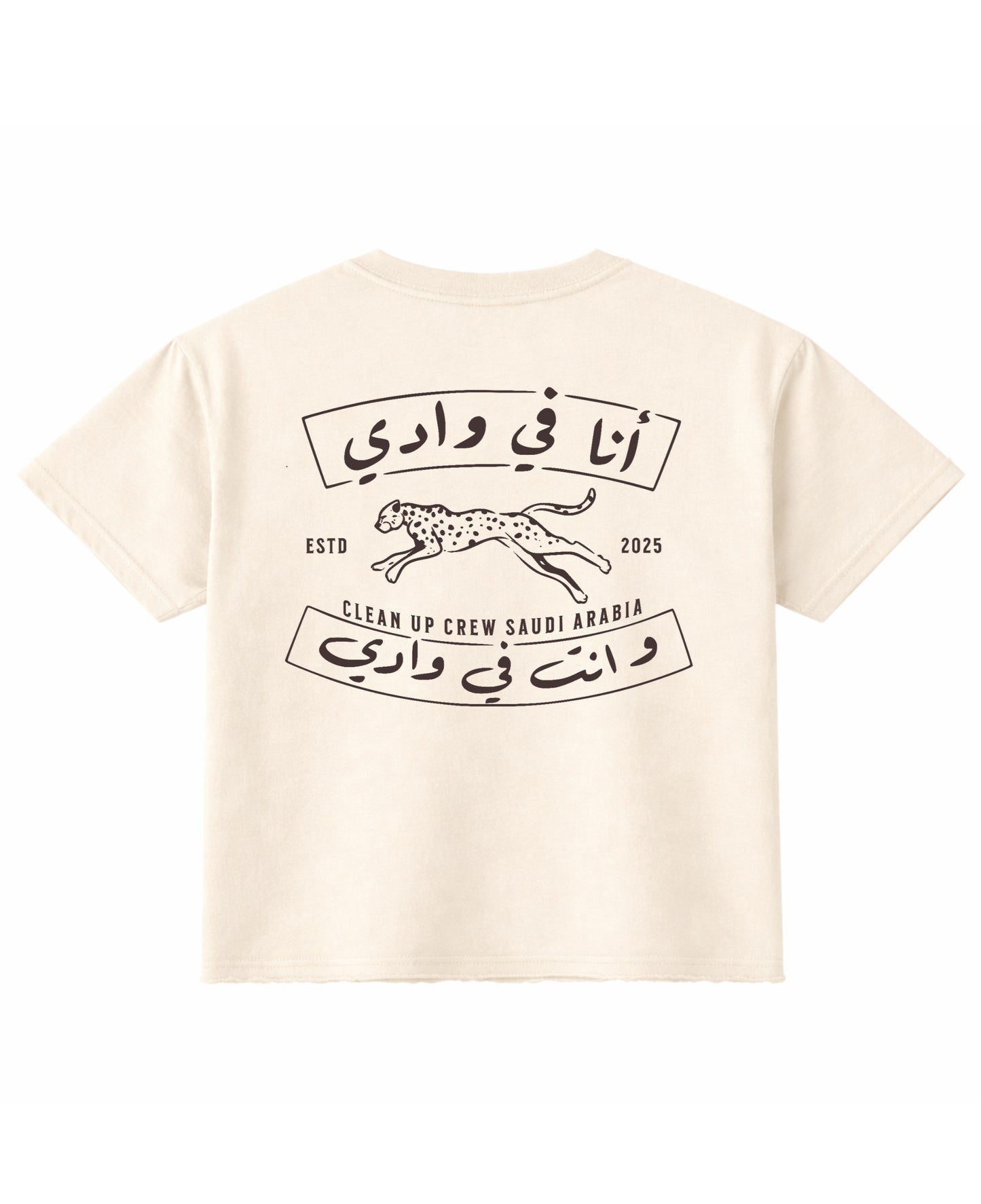 Off White Boxy Fit T-shirt Back Design
