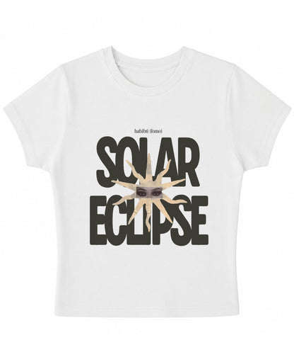 White Baby Tee Front Design