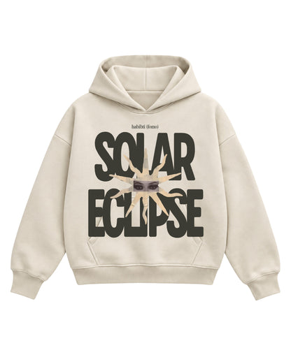 Cream Boxy Hoodie Front Design