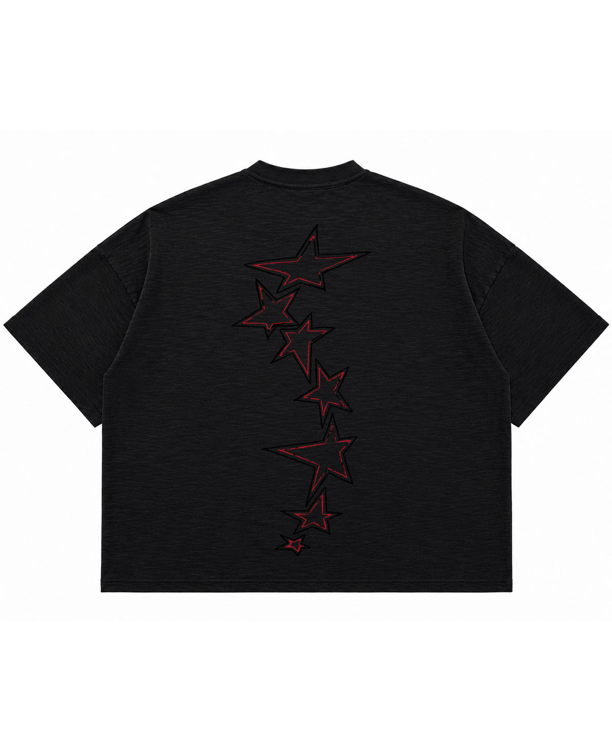 Graphite Boxy Slub tee Back Design
